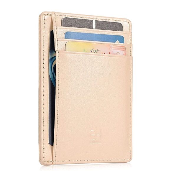 Leather Compact Card Holder Wallet - Picture 1 of 4